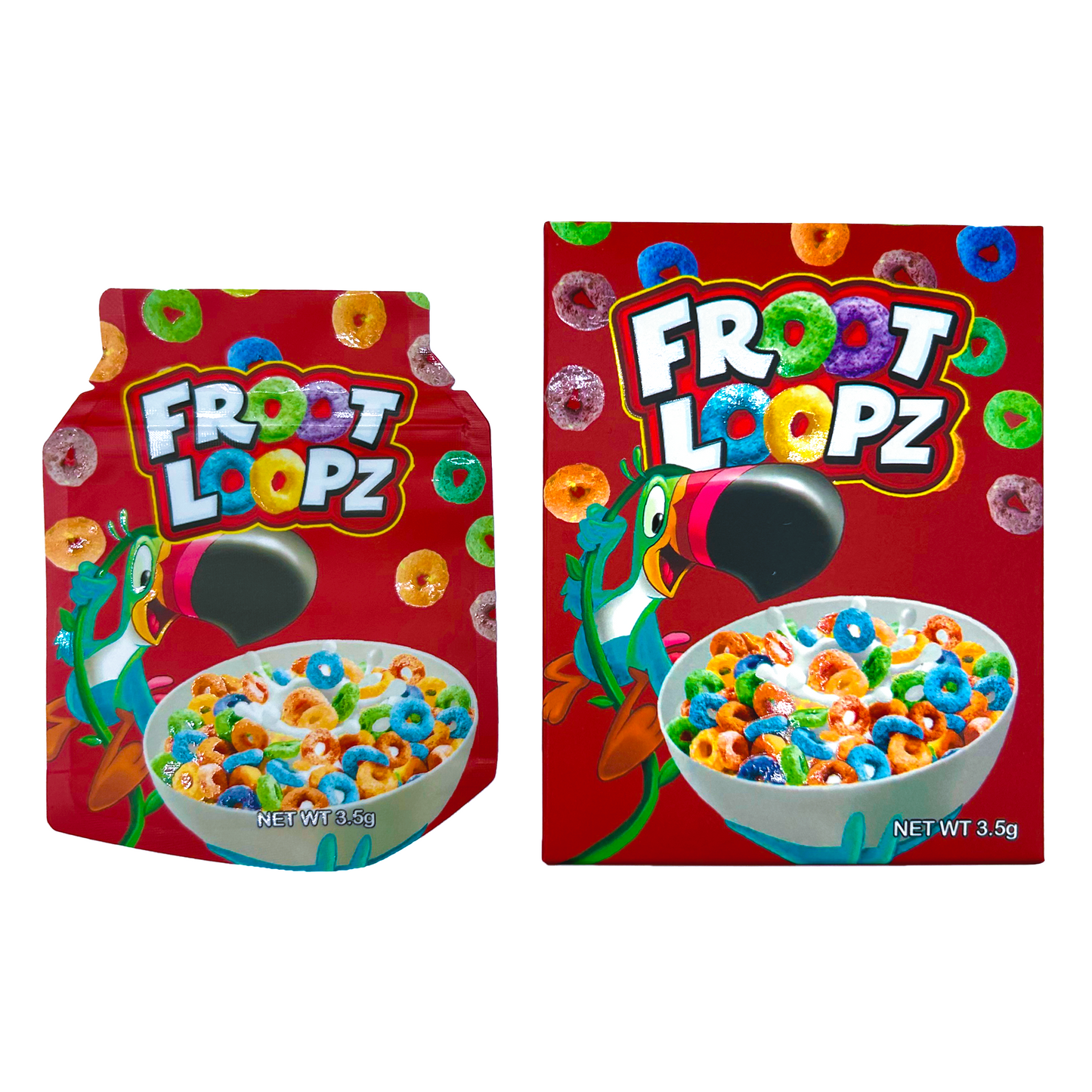 Fruit Loopz - Premade 3.5g Box & Bag Combo