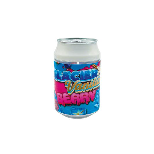Glacier Vanilla Berry - Premade 3.5g Plastic Soda Can Container