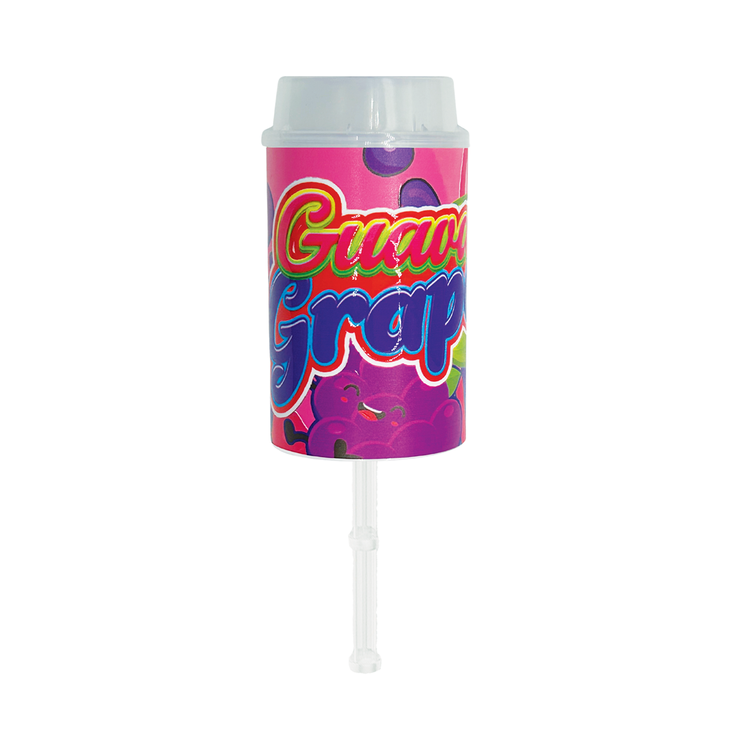 Guava Grapes Pushpop - Premade 3.5g Plastic Push Pop Container