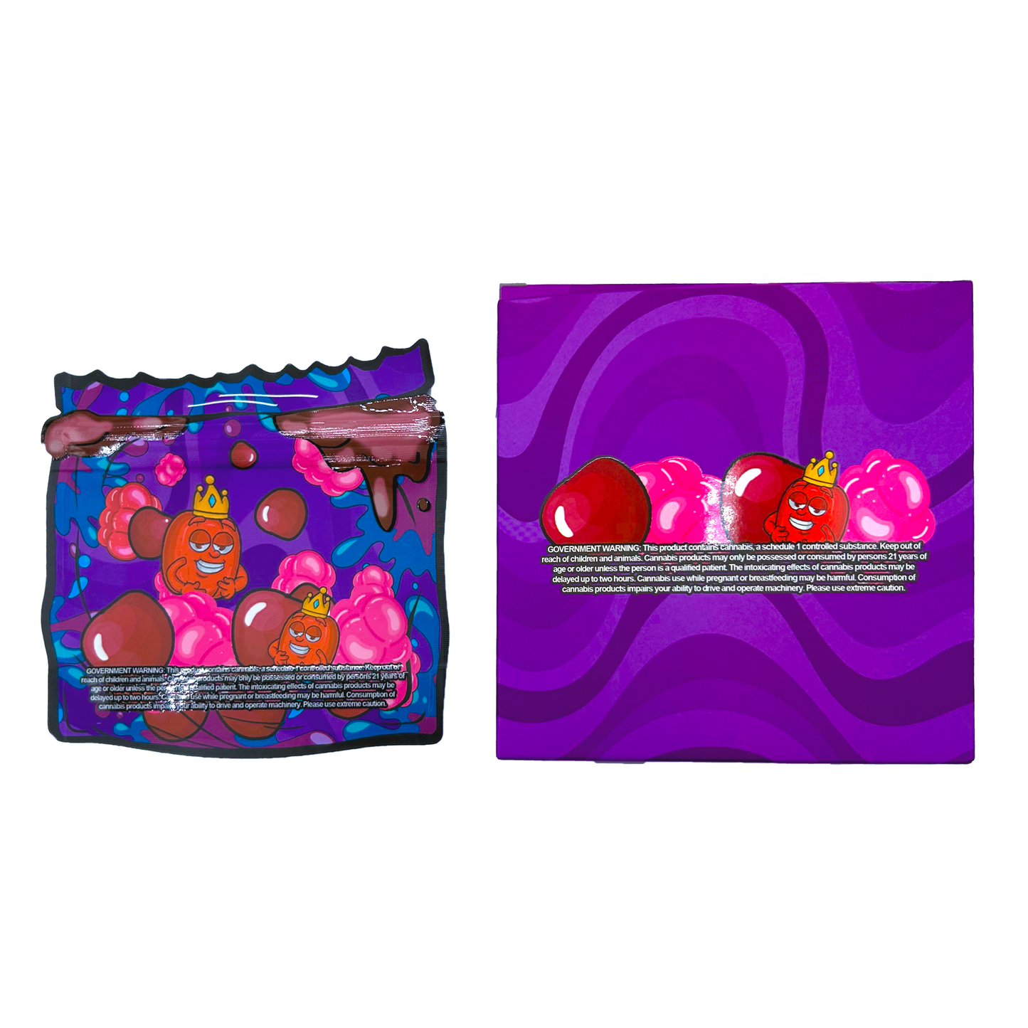 Jolly Rancher Black Cherry - Premade 3.5g Box & Bag Combo