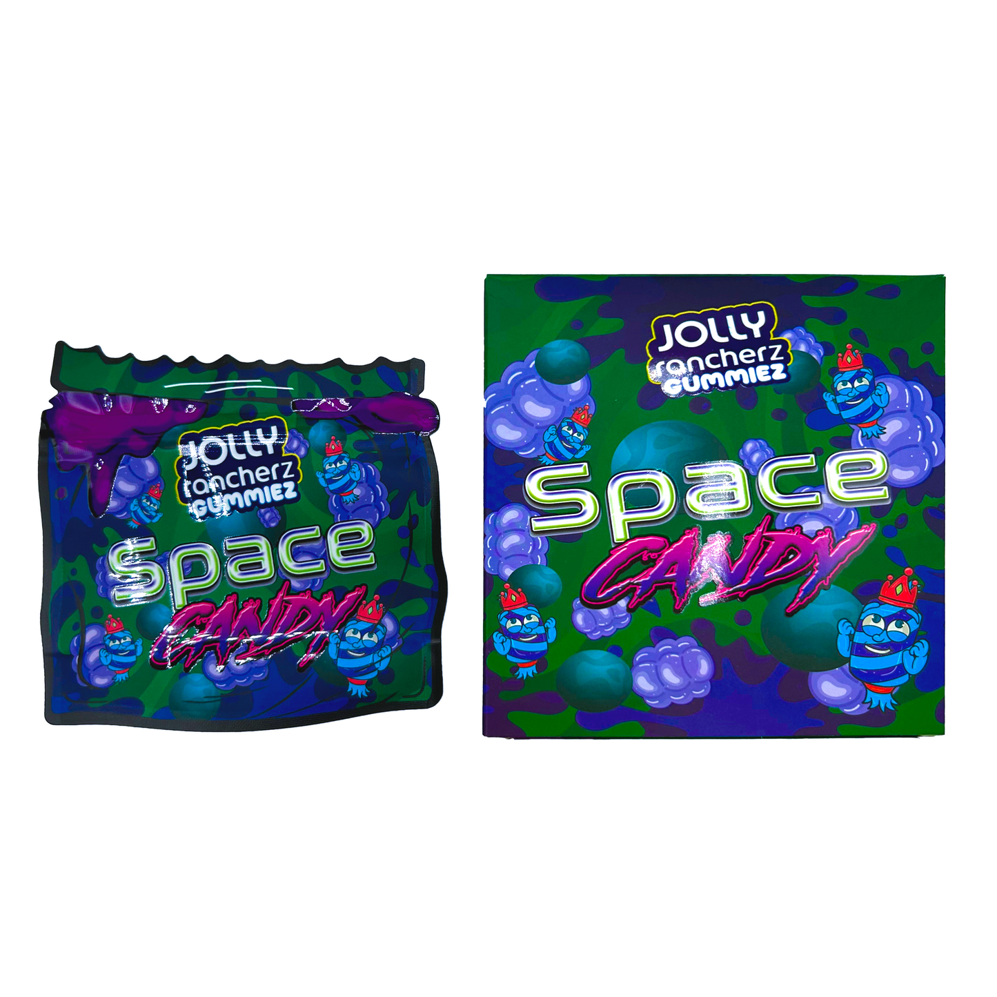 Jolly Rancher Space Candy - Premade 3.5g Box & Bag Combo