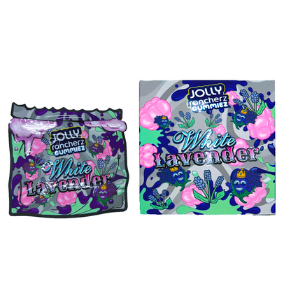 Jolly Rancher White Lavender - Premade 3.5g Box & Bag Combo