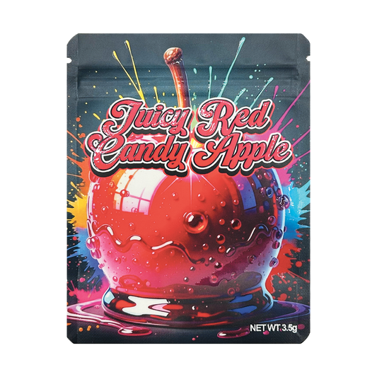 Juicy Red Candy Apple – 3.5g Premade Mylar Bag