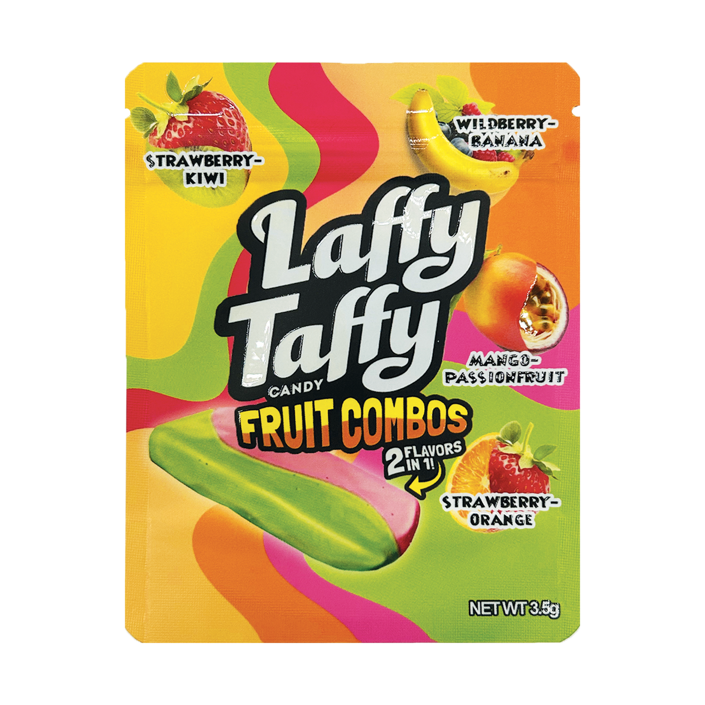 Laffy Taffy Fruit Combos  – 3.5g Premade Mylar Bag