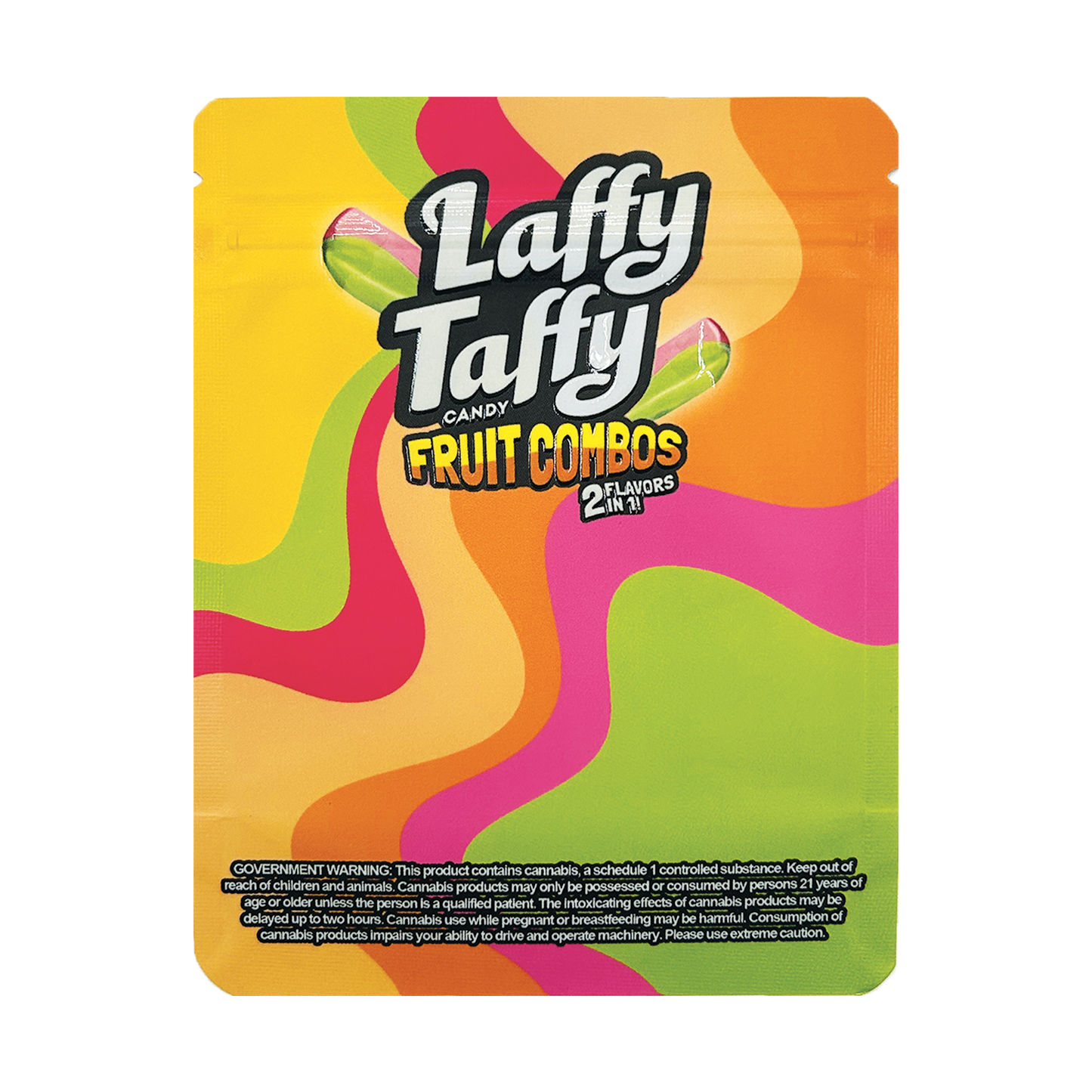 Laffy Taffy Fruit Combos  – 3.5g Premade Mylar Bag