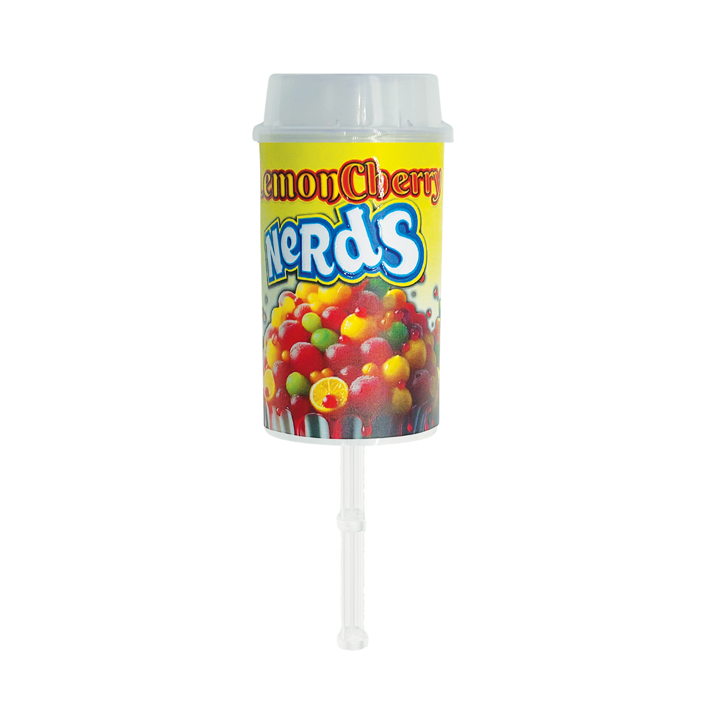 Lemon Cherry Nerds Pushpop - Premade 3.5g Plastic Push Pop Container
