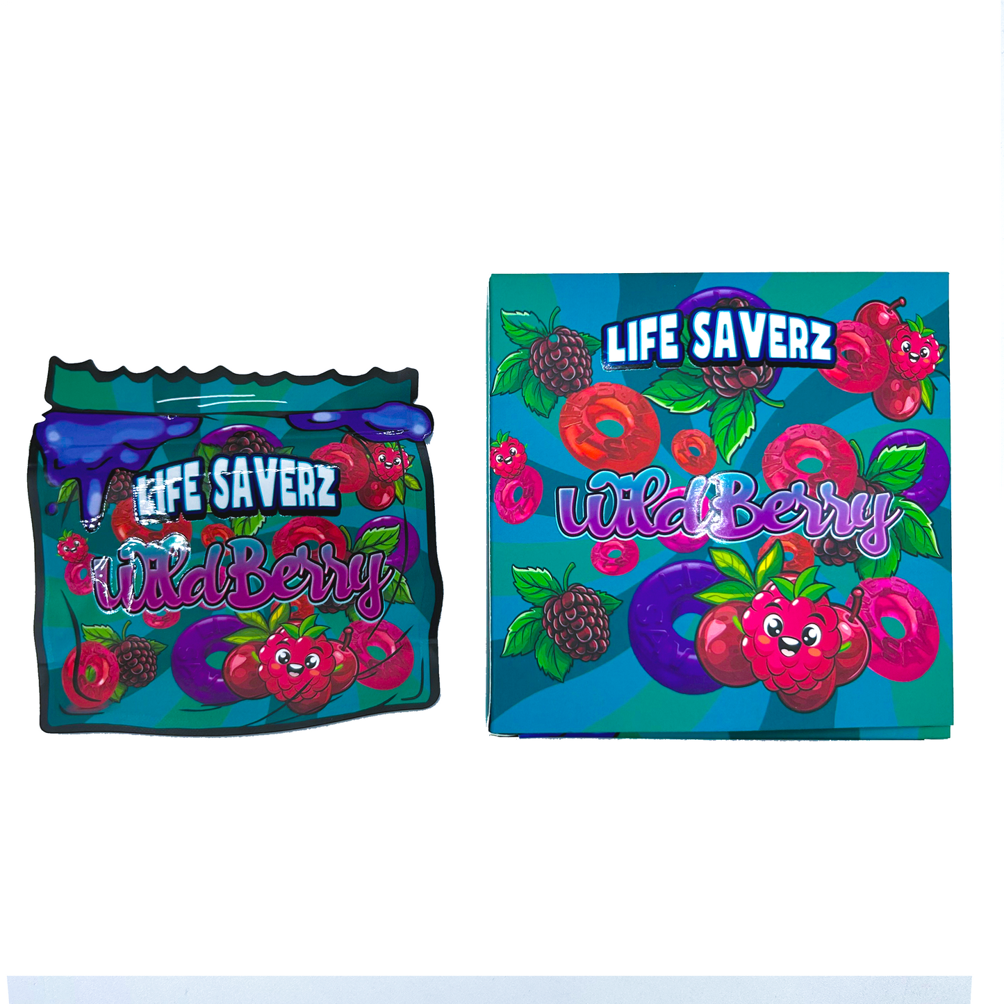 Life Savers Wild Berry - Premade 3.5g Box & Bag Combo