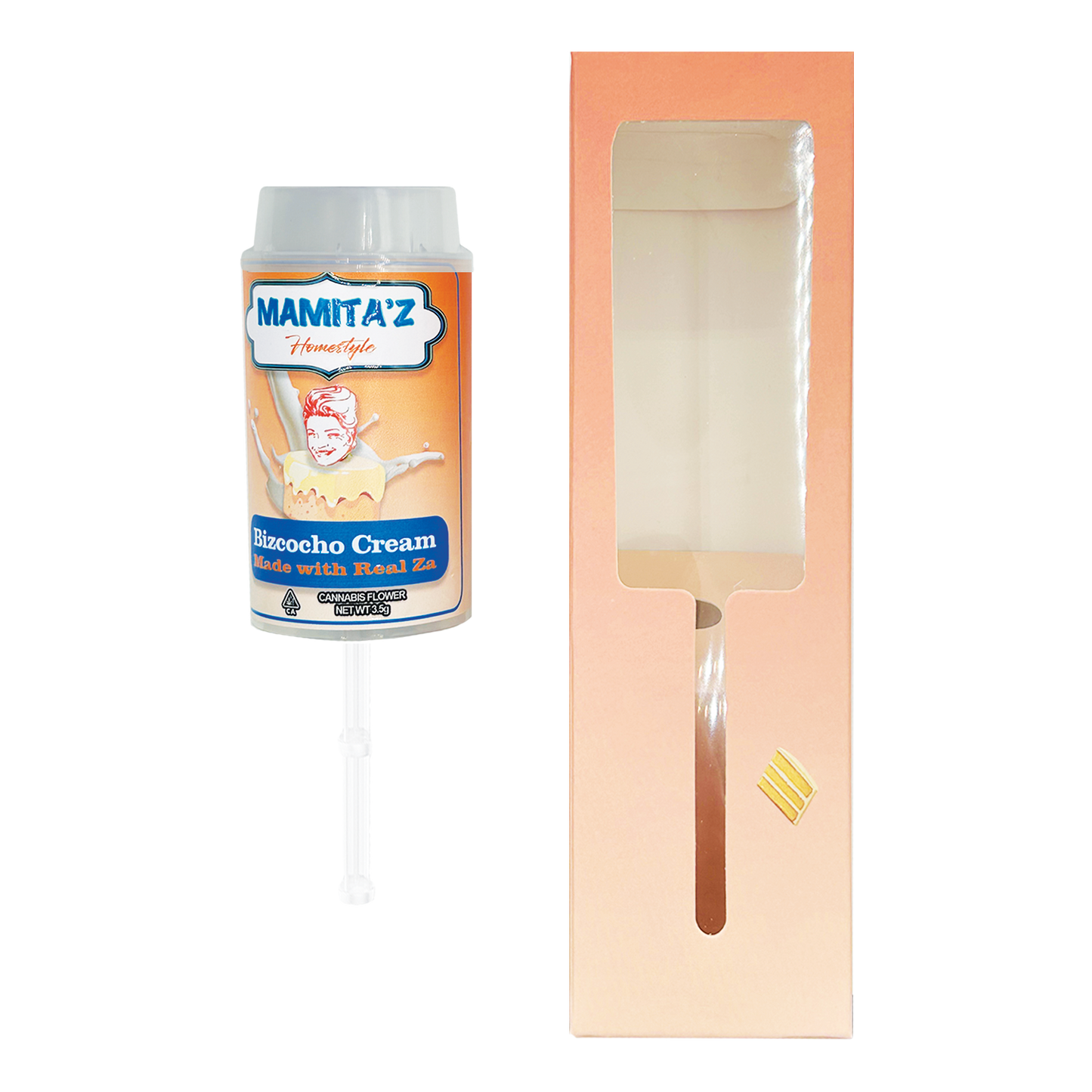 Mamitas Bizcocho Cream - Premade 3.5g Push Pop & Matching Box Combo