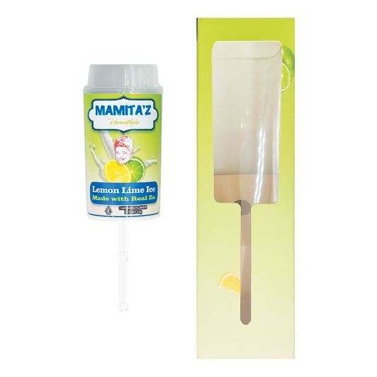 Mamitas Lemon Lime Ice Cream - Premade 3.5g Push Pop & Matching Box Combo