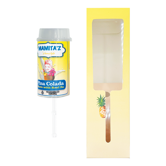 Mamitas Pina Colada Ice Cream - Premade 3.5g Push Pop & Matching Box Combo