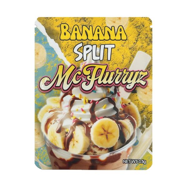 McFlurryz Banana Split – 3.5g Premade Mylar Bag