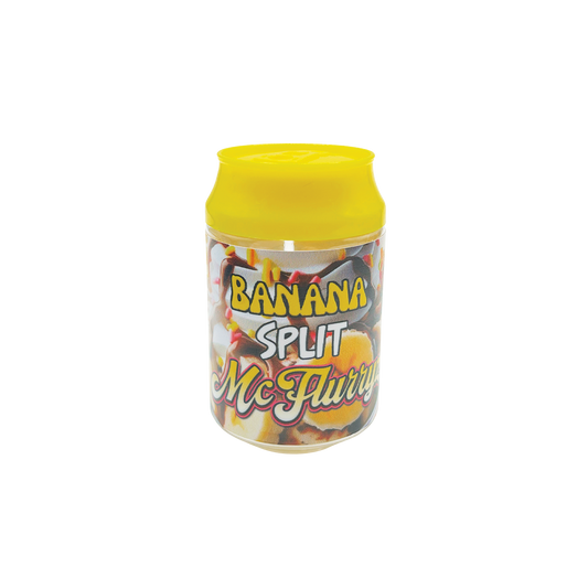 McFlurryz Banana Split - Premade 3.5g Plastic Soda Can Container