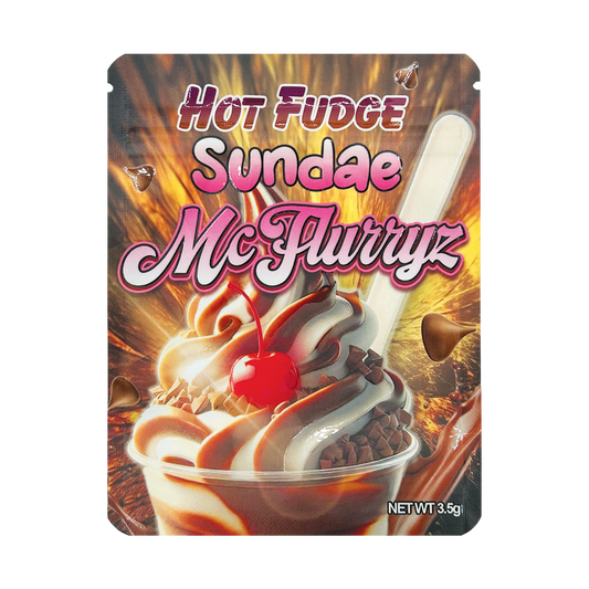 McFlurryz Hot Fudge Sundae – 3.5g Premade Mylar Bag