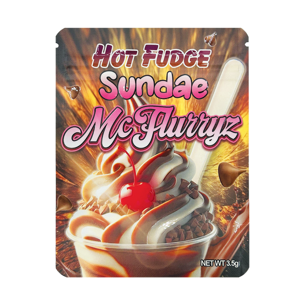 McFlurryz Hot Fudge Sundae – 3.5g Premade Mylar Bag