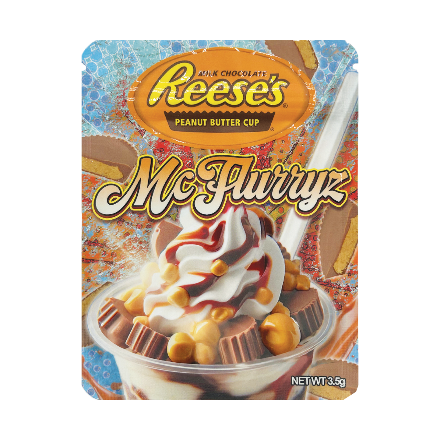 McFlurryz Reeses – 3.5g Premade Mylar Bag
