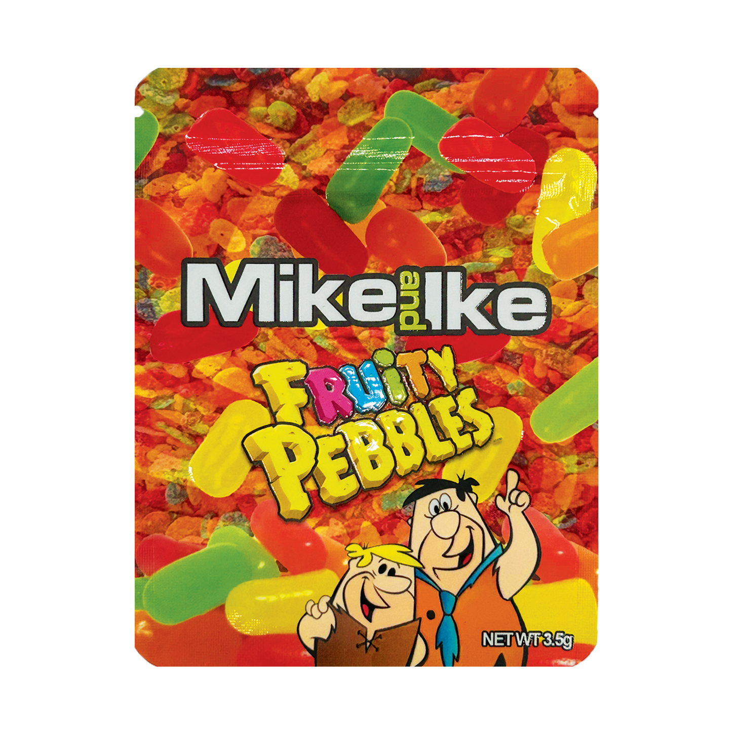 Mike and Ike Fruity Pebbles – 3.5g Premade Mylar