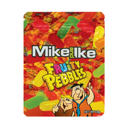 Mike and Ike Fruity Pebbles – 3.5g Premade Mylar