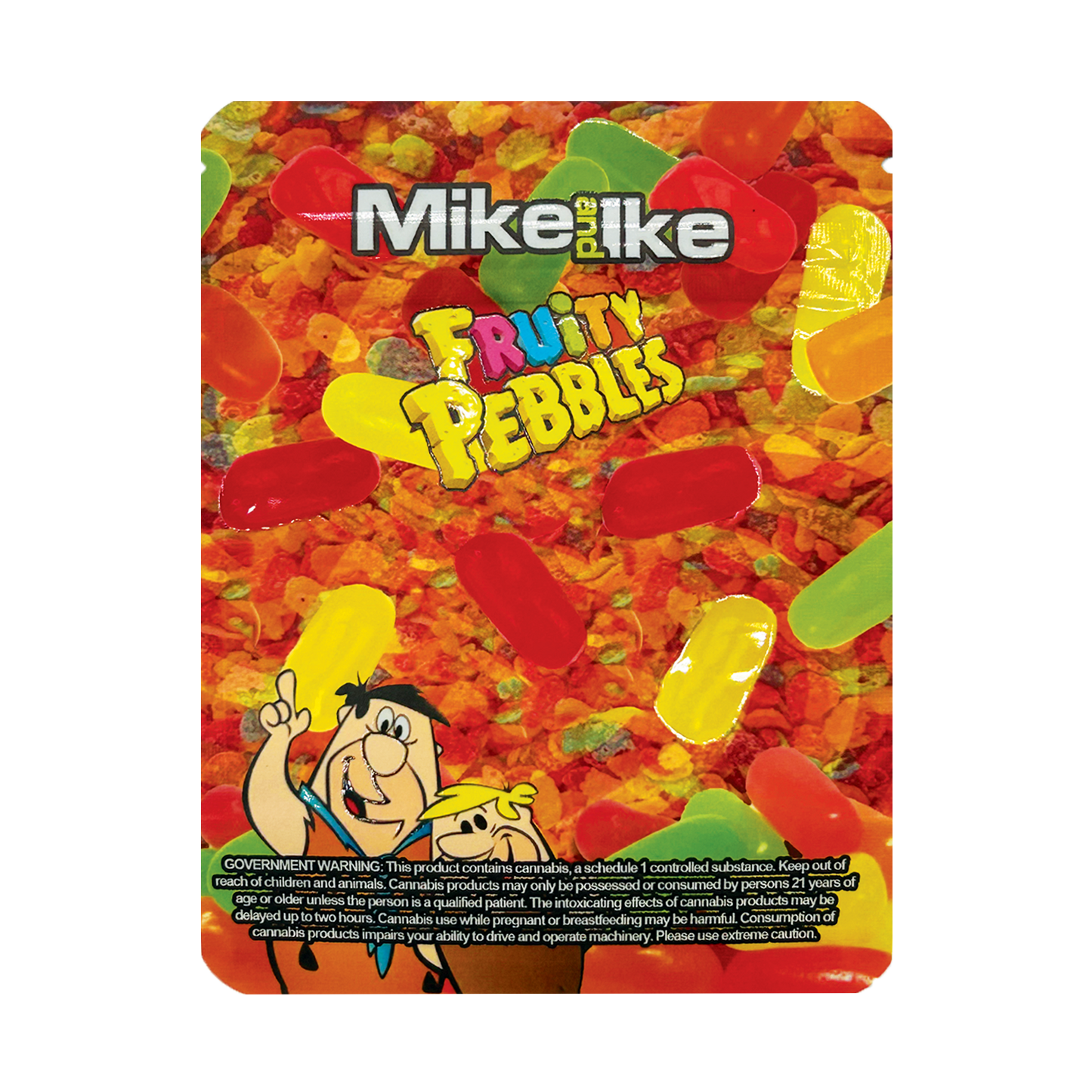 Mike and Ike Fruity Pebbles – 3.5g Premade Mylar