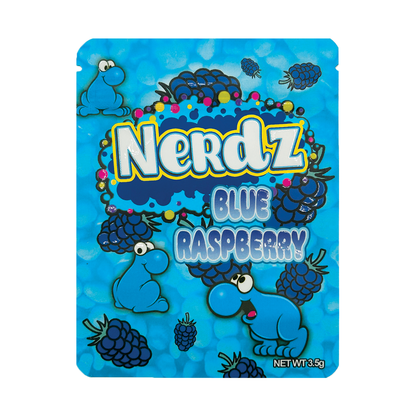 Nerdz Blue Raspberry – 3.5g Premade Mylar