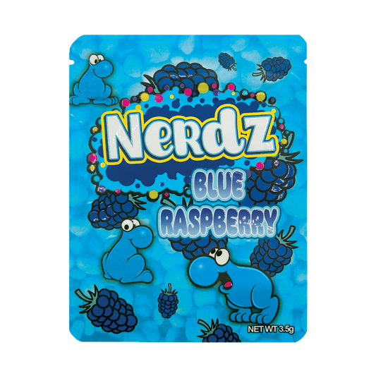 Nerdz Blue Raspberry – 3.5g Premade Mylar