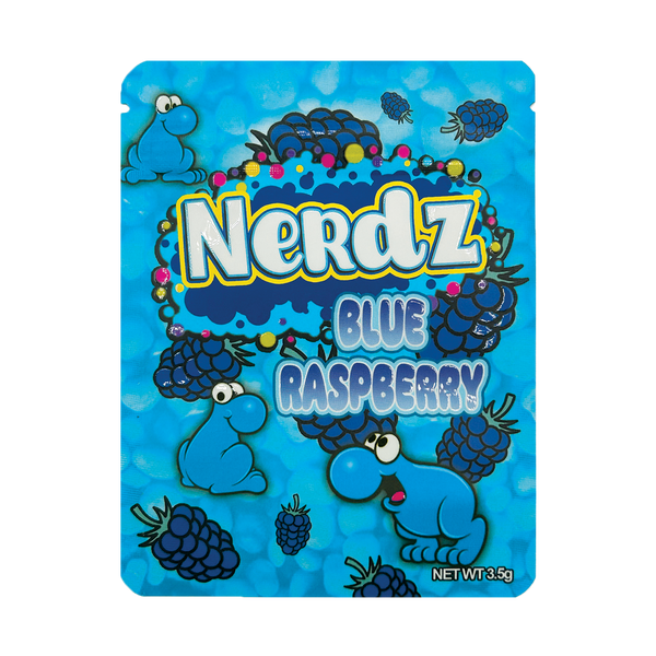 Nerdz Blue Raspberry – 3.5g Premade Mylar