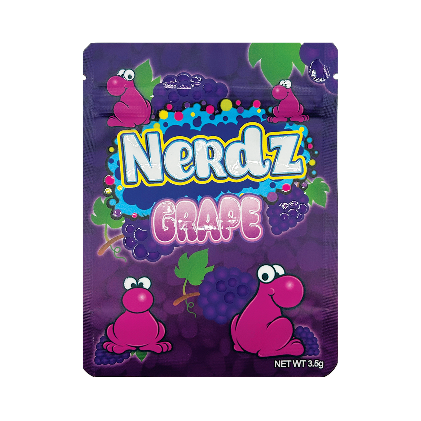 Nerdz Grape – 3.5g Premade Mylar Bag