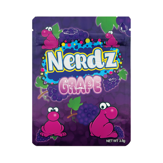 Nerdz Grape – 3.5g Premade Mylar Bag