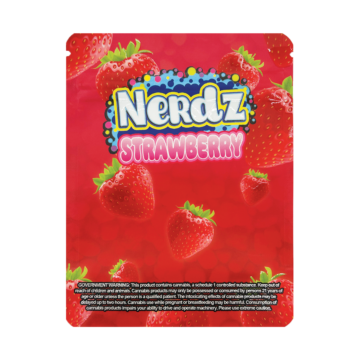 Nerdz Strawberry – 3.5g Premade Mylar