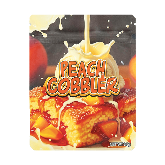Peach Cobbler – 3.5g Premade Mylar