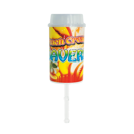 Peach Cream Savers Pushpop - Premade 3.5g Plastic Push Pop Container