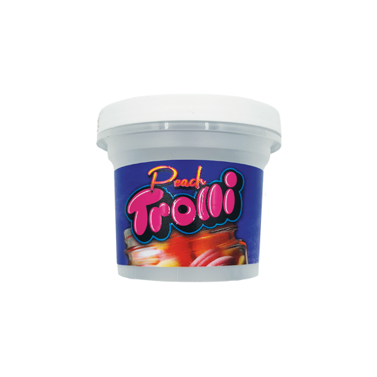 Peach Trolli - Premade 3.5g–7g Plastic Ice Cream Pint