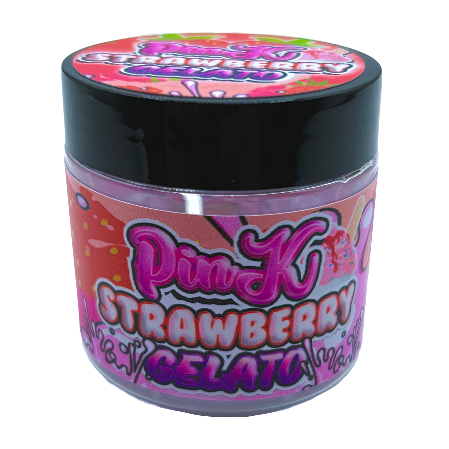 Pink Strawberry Gelato - Premade 3.5g Plastic Jar