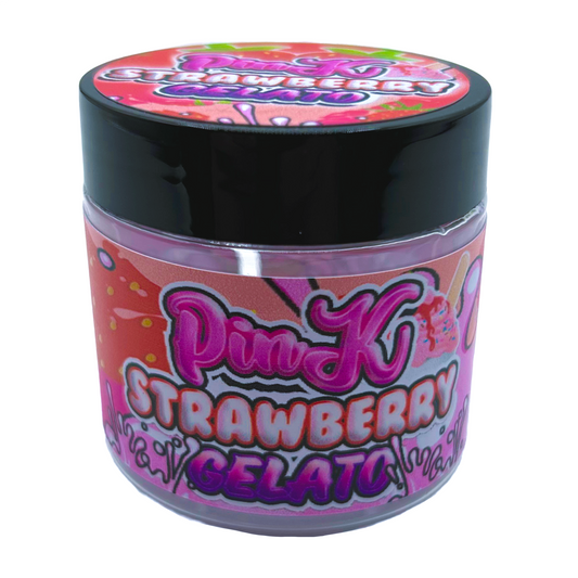 Pink Strawberry Gelato - Premade 3.5g Plastic Jar