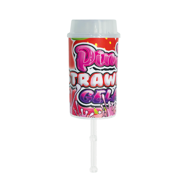 Pink Strawberry Gelato Pushpop - Premade 3.5g Plastic Push Pop Container