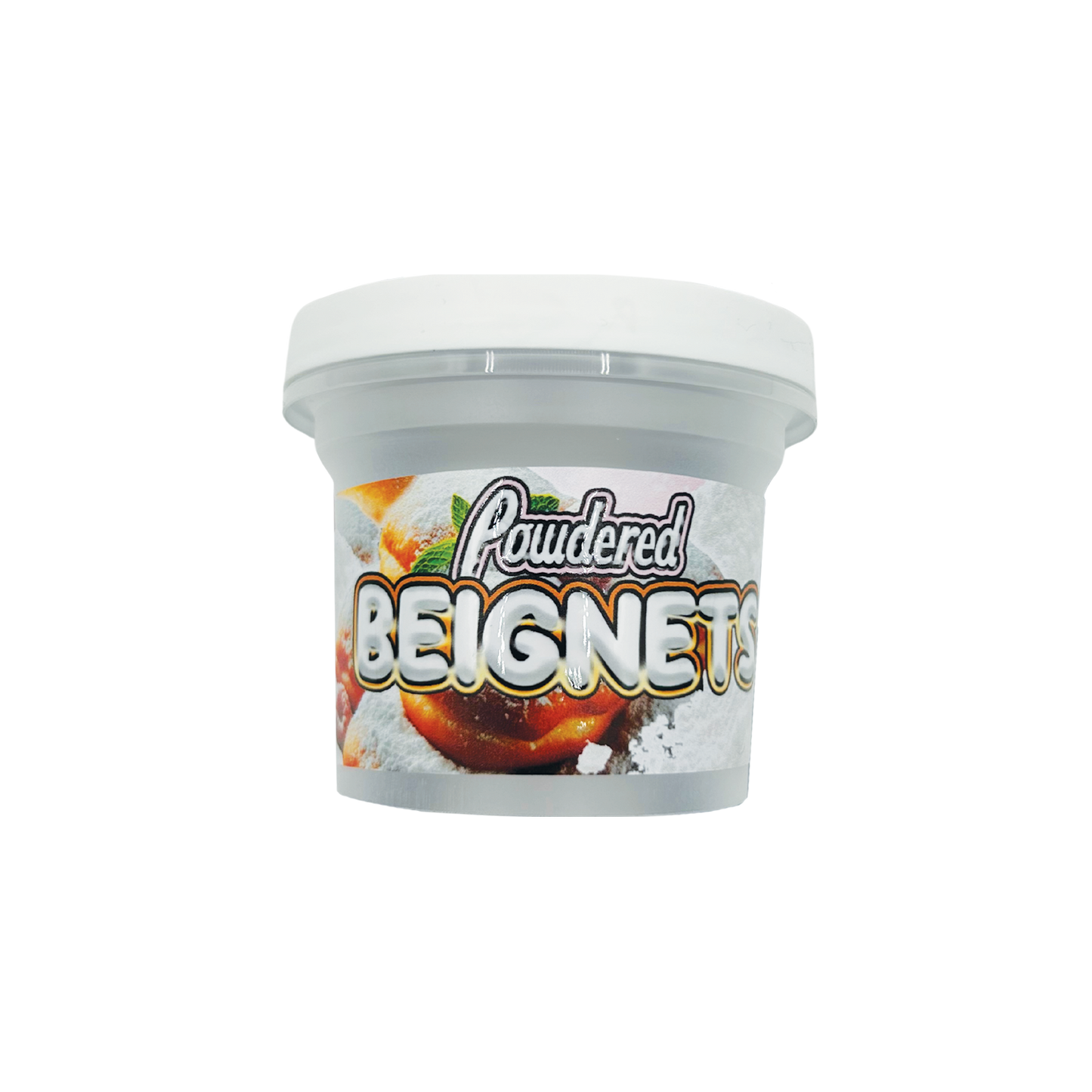 Powdered Beignets - Premade 3.5g–7g Plastic Ice Cream Pint