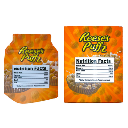 Reeses Puffz - Premade 3.5g Box & Bag Combo