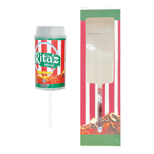 Ritas Rootbeer - Premade 3.5g Push Pop & Matching Box Combo