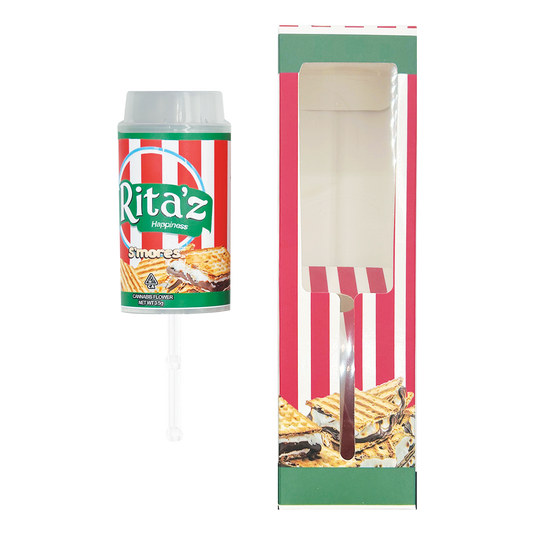 Ritas Smores - Premade 3.5g Push Pop & Matching Box Combo