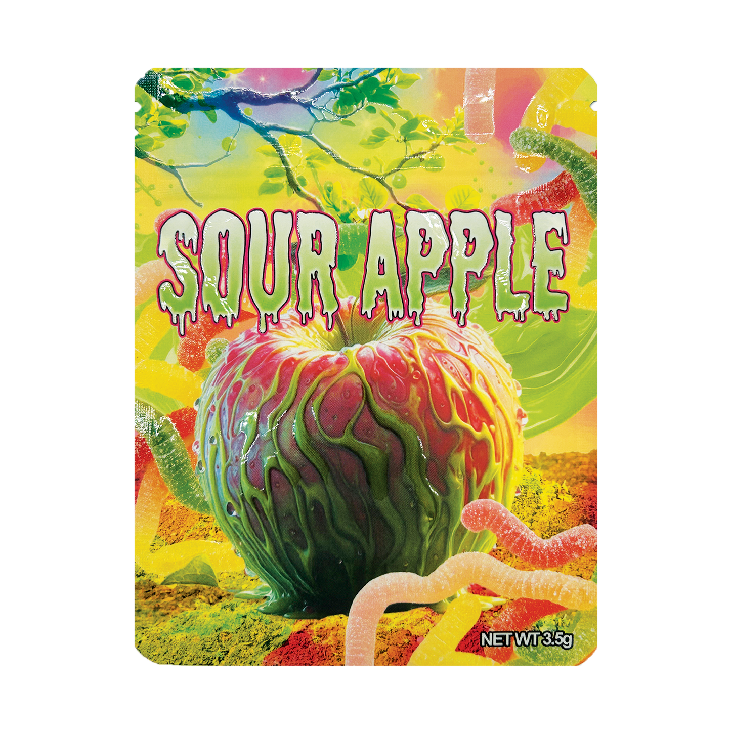 Sour Apple – 3.5g Premade Mylar
