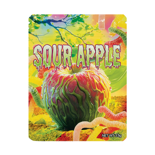 Sour Apple – 3.5g Premade Mylar