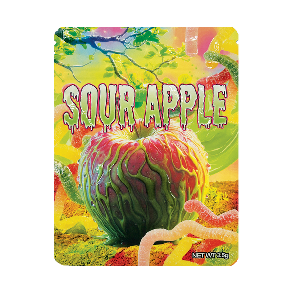 Sour Apple – 3.5g Premade Mylar