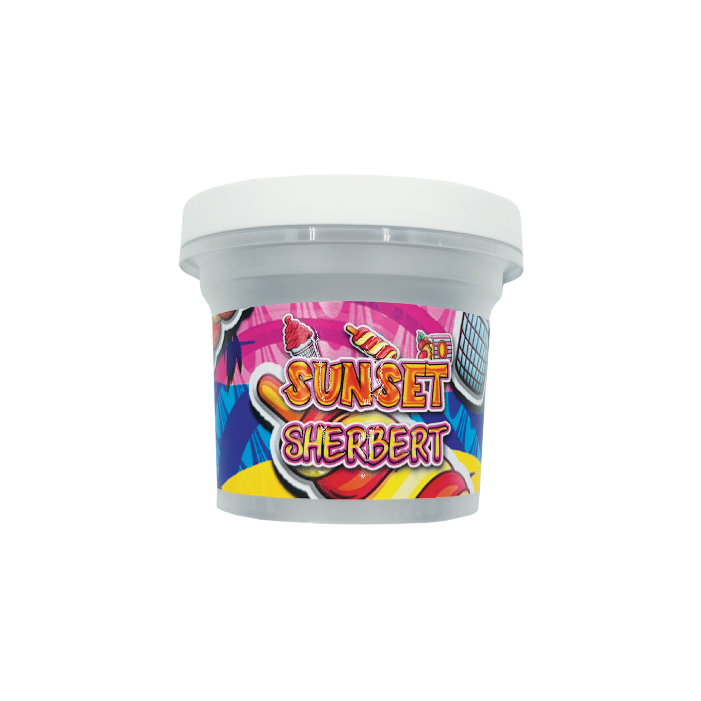 Sunset Sherbert - Premade 3.5g–7g Plastic Ice Cream Pint