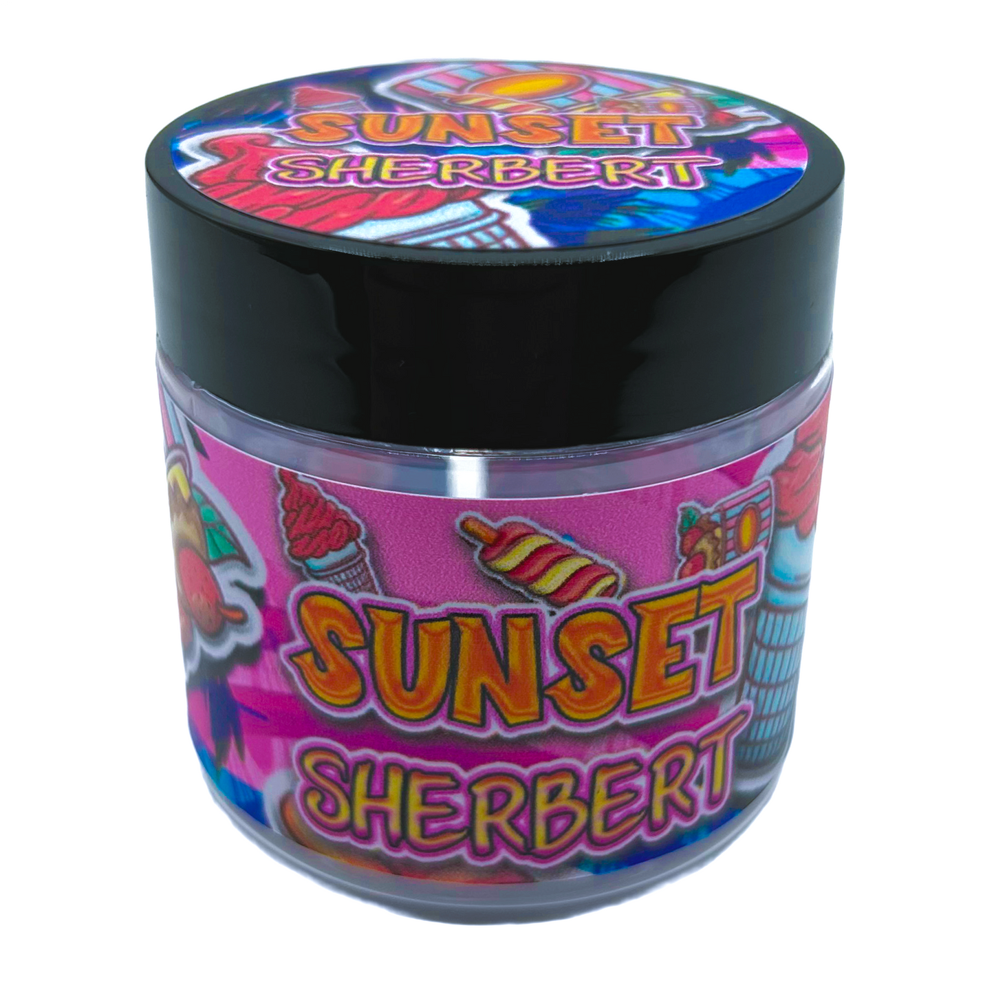 Sunset Sherbert - Premade 3.5g Plastic Jar