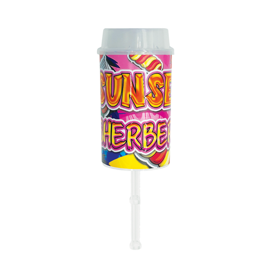 Sunset Sherbert Pushpop - Premade 3.5g Plastic Push Pop Container