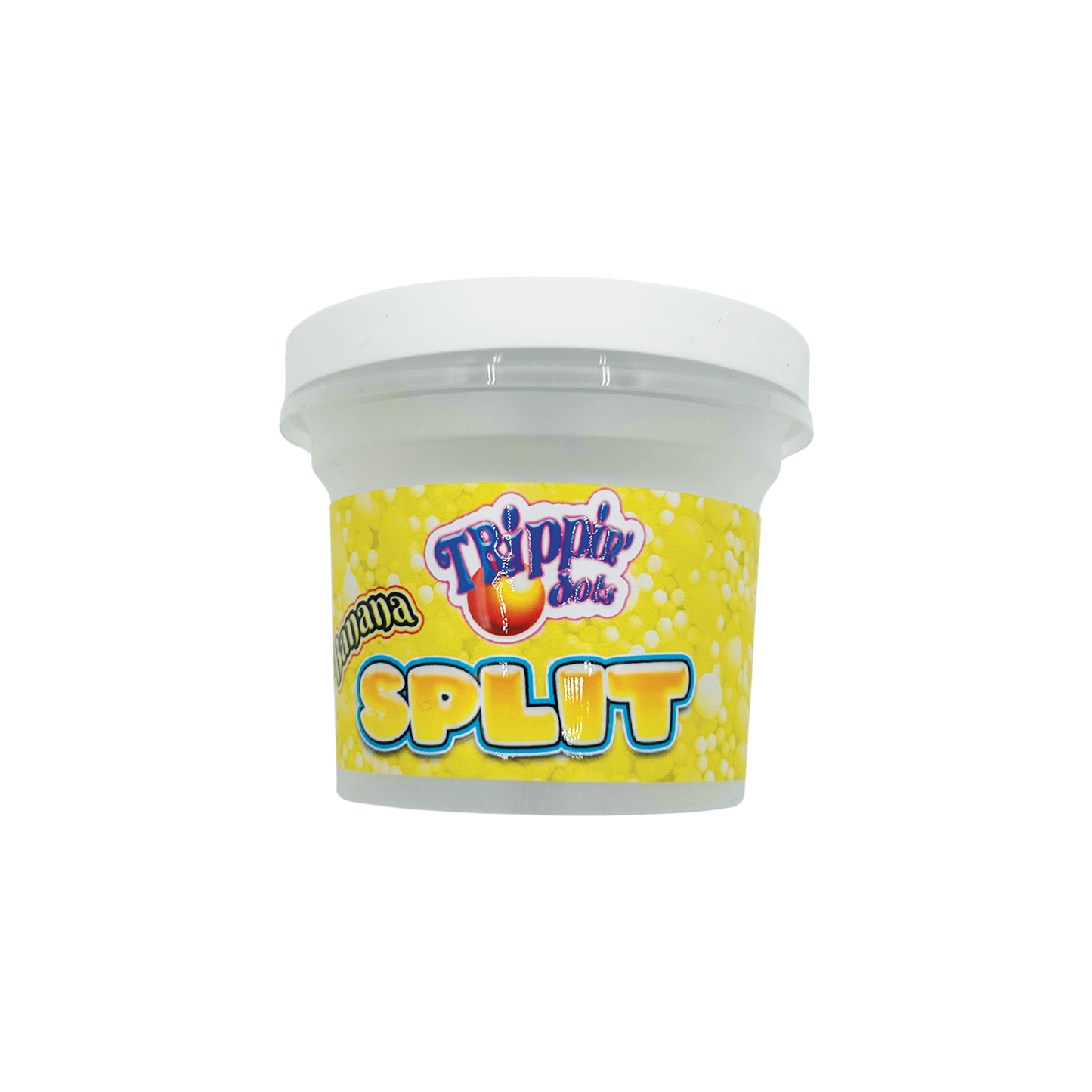 Trippin Dots Banana Split - Premade 3.5g–7g Plastic Ice Cream Pint