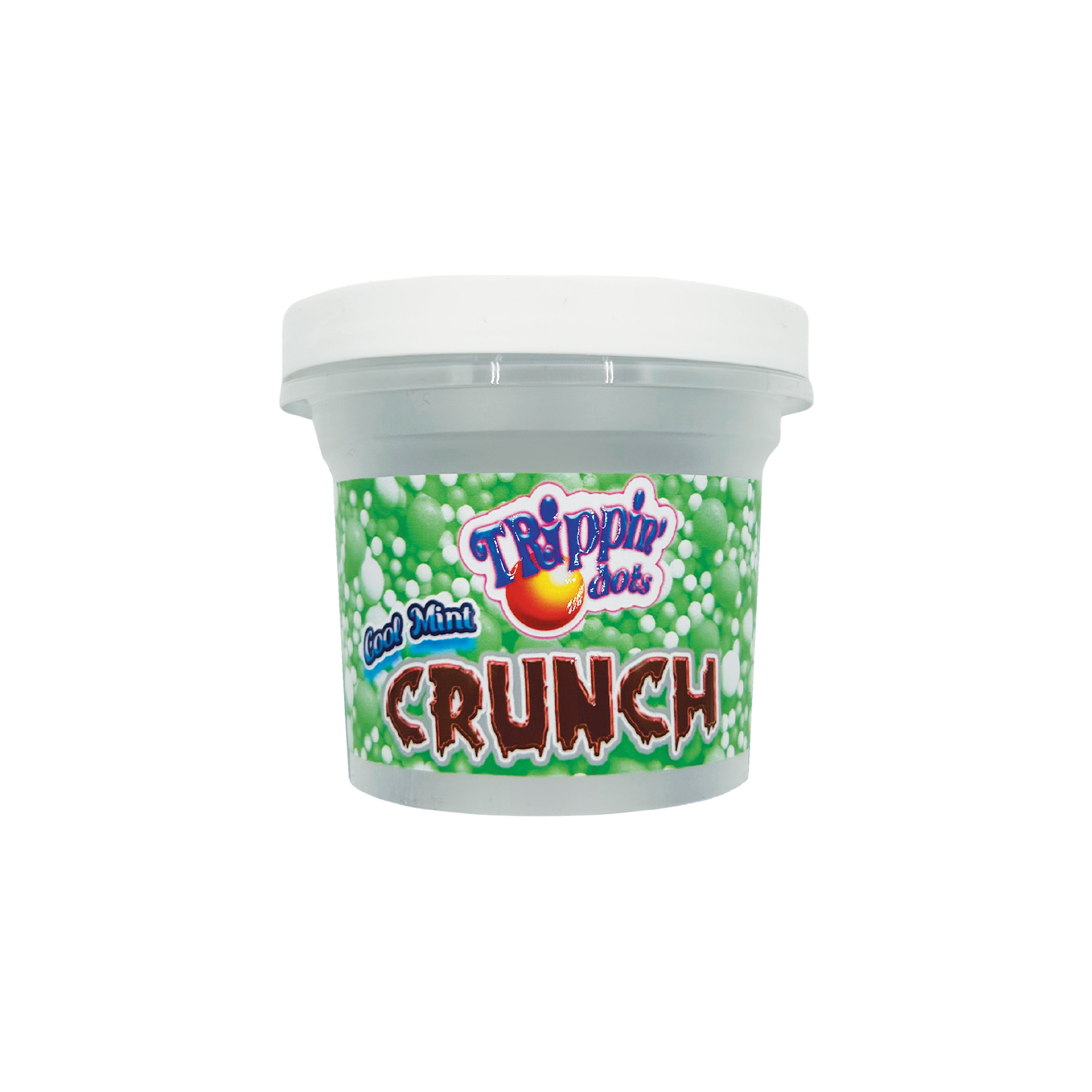 Trippin Dots Cool Mint Crunch - Premade 3.5g–7g Plastic Ice Cream Pint