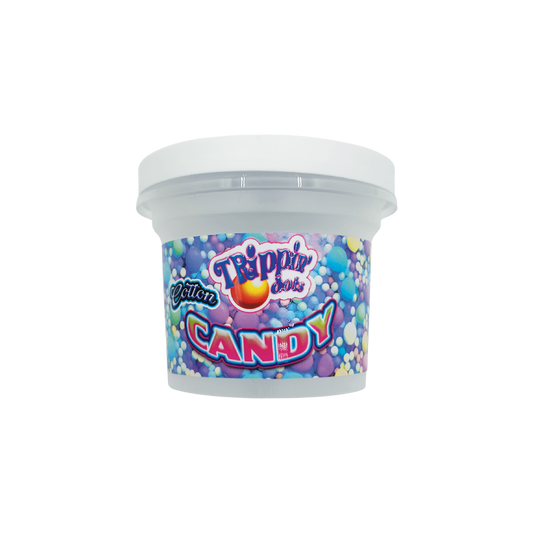 Trippin Dots Cotton Candy - Premade 3.5g–7g Plastic Ice Cream Pint