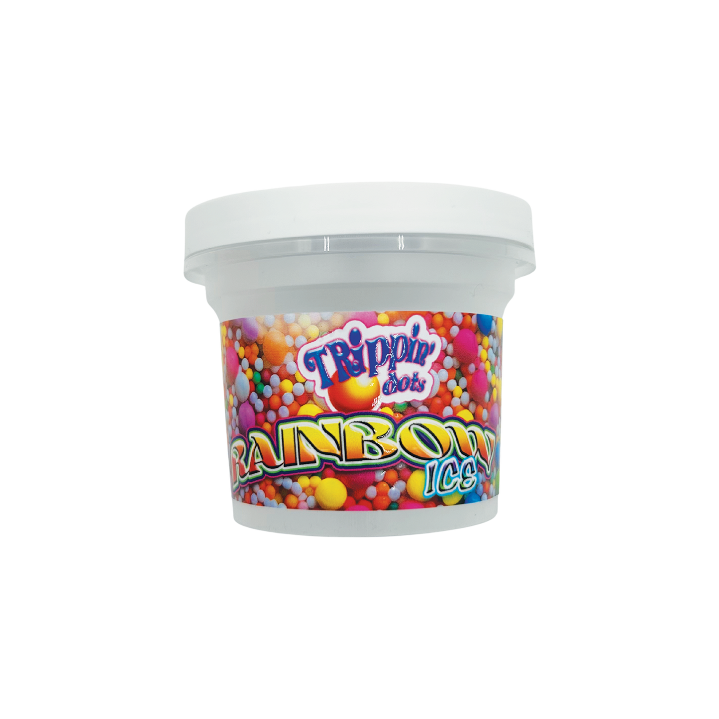 Trippin Dots Rainbow Ice - Premade 3.5g–7g Plastic Ice Cream Pint