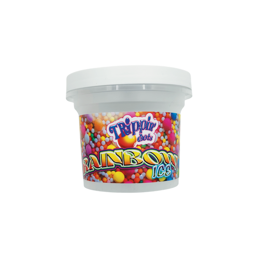 Trippin Dots Rainbow Ice - Premade 3.5g–7g Plastic Ice Cream Pint