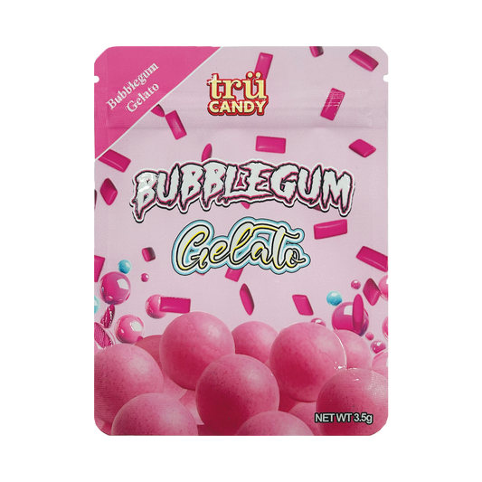 Tru Candy Bubblegum Gelato – 3.5g Premade Mylar